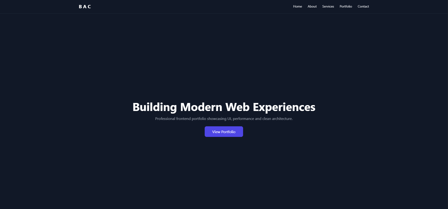 Standard Portfolio Website